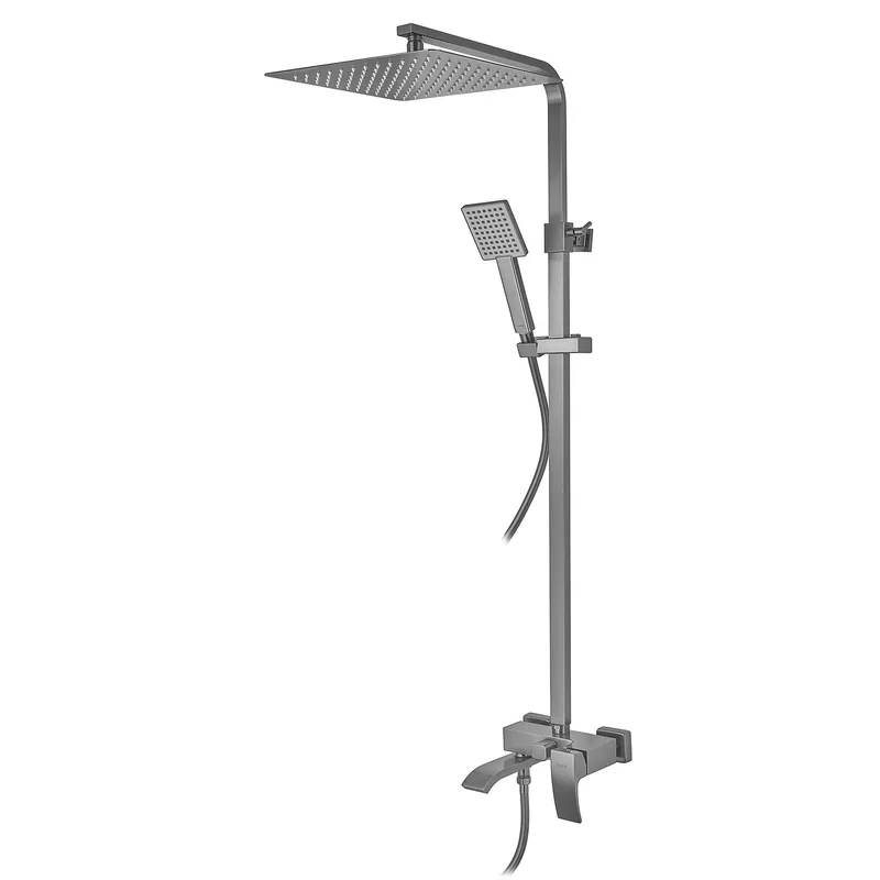 Душевая колонна со смесителем KOER KB-56007-07 3 функции Графит (KR5160)