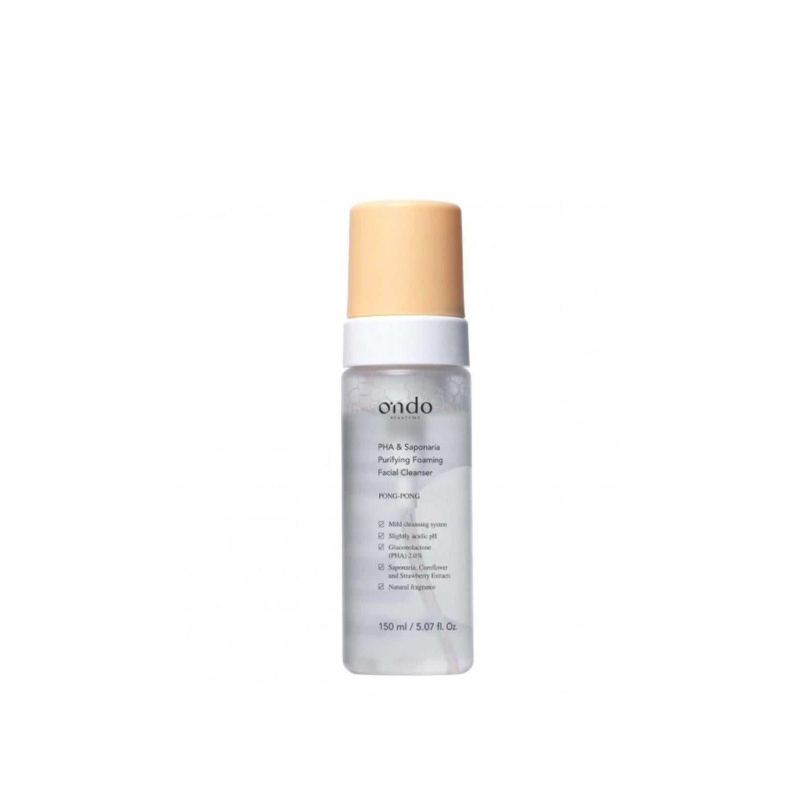 Пенка для умывания с глюконолактоновой кислотой и сапонарией мягкая Ondo Beauty 36,5 PHA & Saponaria Purifying Foaming Facial Cleanser