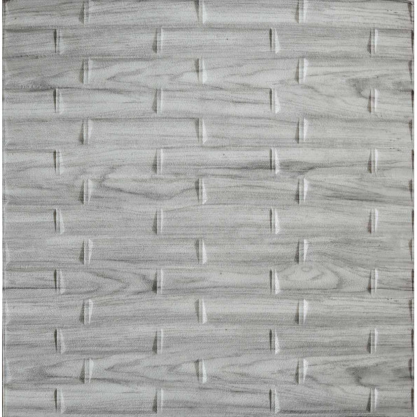 Панель cамоклеюча 3D кладка мармур 700х700х5 мм Сірий