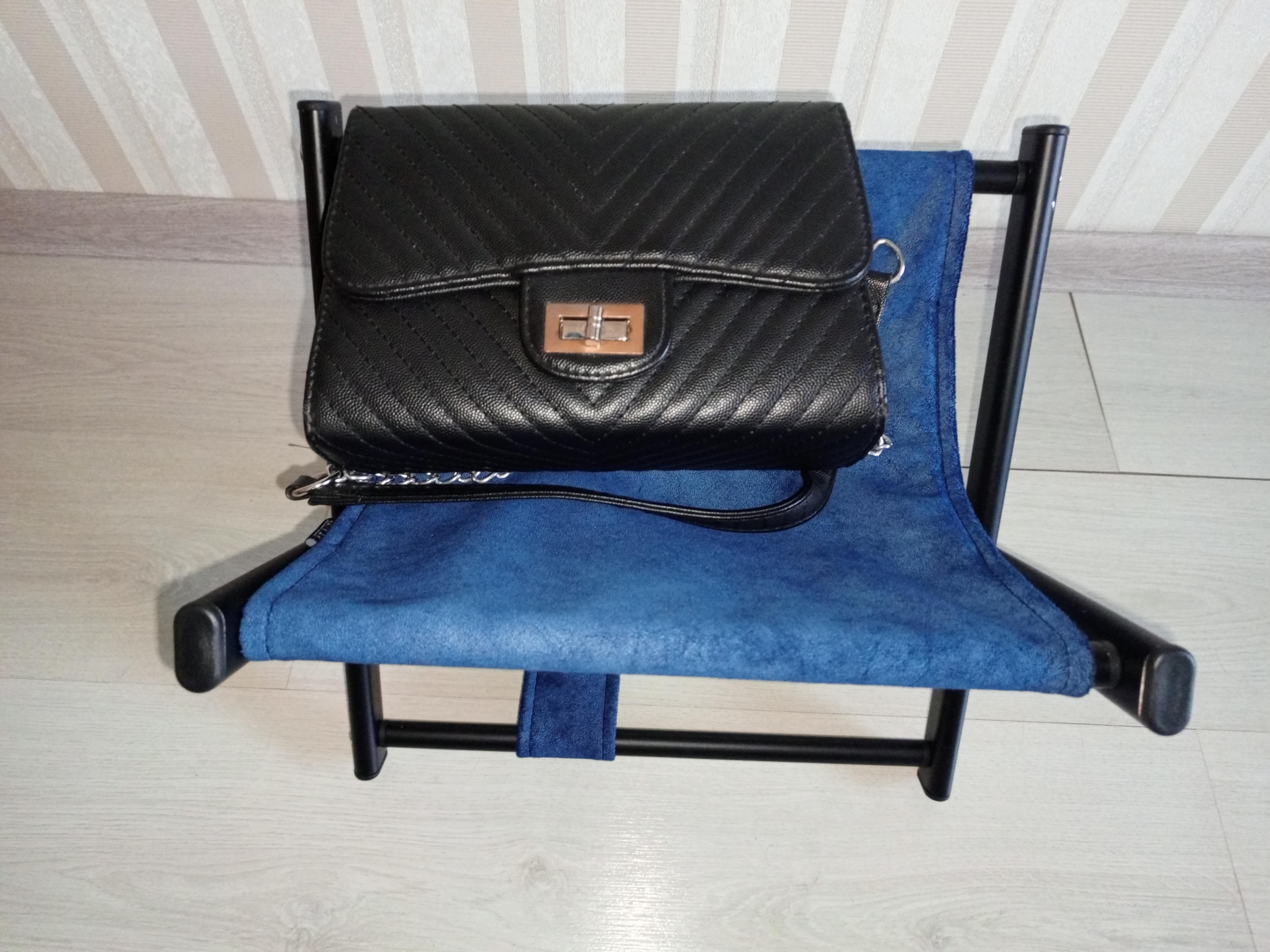 Підставка для сумки висота 31 см Синій/Чорний - фото 6 Підставка для сумки висота 31 см Синій/Чорний - фото 6