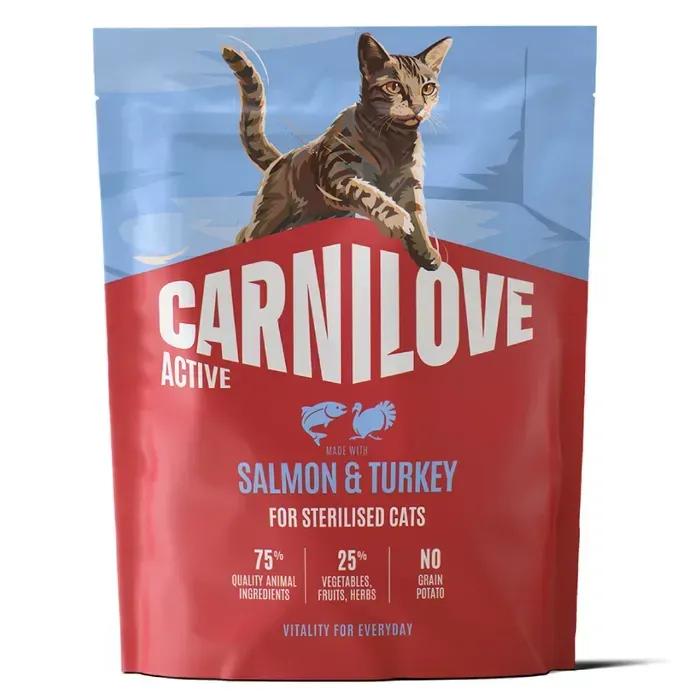 Корм сухий Carnilove Active Salmon &Turkey Sterilised для стерилізованих кішок лосось та індичка 400 г (173709)