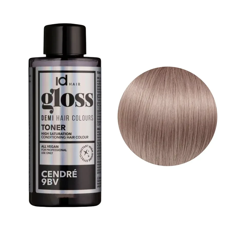 Краска для волос демиперманентная IdHair Gloss Toner 9BV 9.78 Cendre 75 мл Краска для волос демиперманентная IdHair Gloss Toner 9BV 9.78 Cendre 75 мл