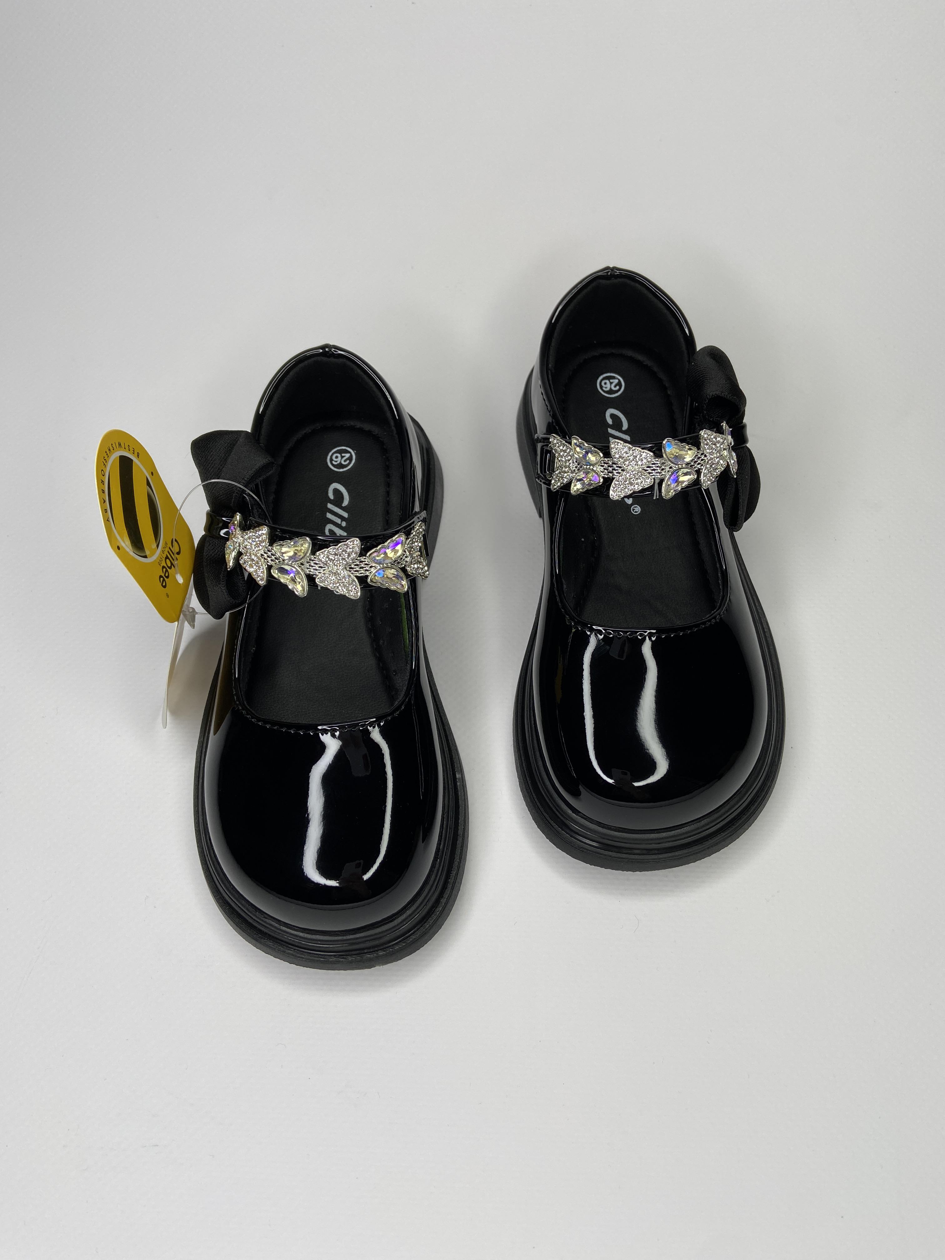 Туфлі дитячі Clibee 432111 для дівчинки р. 28 17,4 см Чорний (24321108) - фото 3 Туфлі дитячі Clibee 432111 для дівчинки р. 28 17,4 см Чорний (24321108) - фото 3