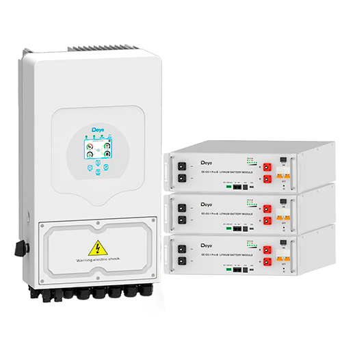 Комплект автономного энергоснабжения Deye 6 кВт с Deye 15,34 кВт/ч SUN-6K-SG03LP1-EU и 3 SE-G5.1 Pro-B (Deye6kW_15.34kWh)