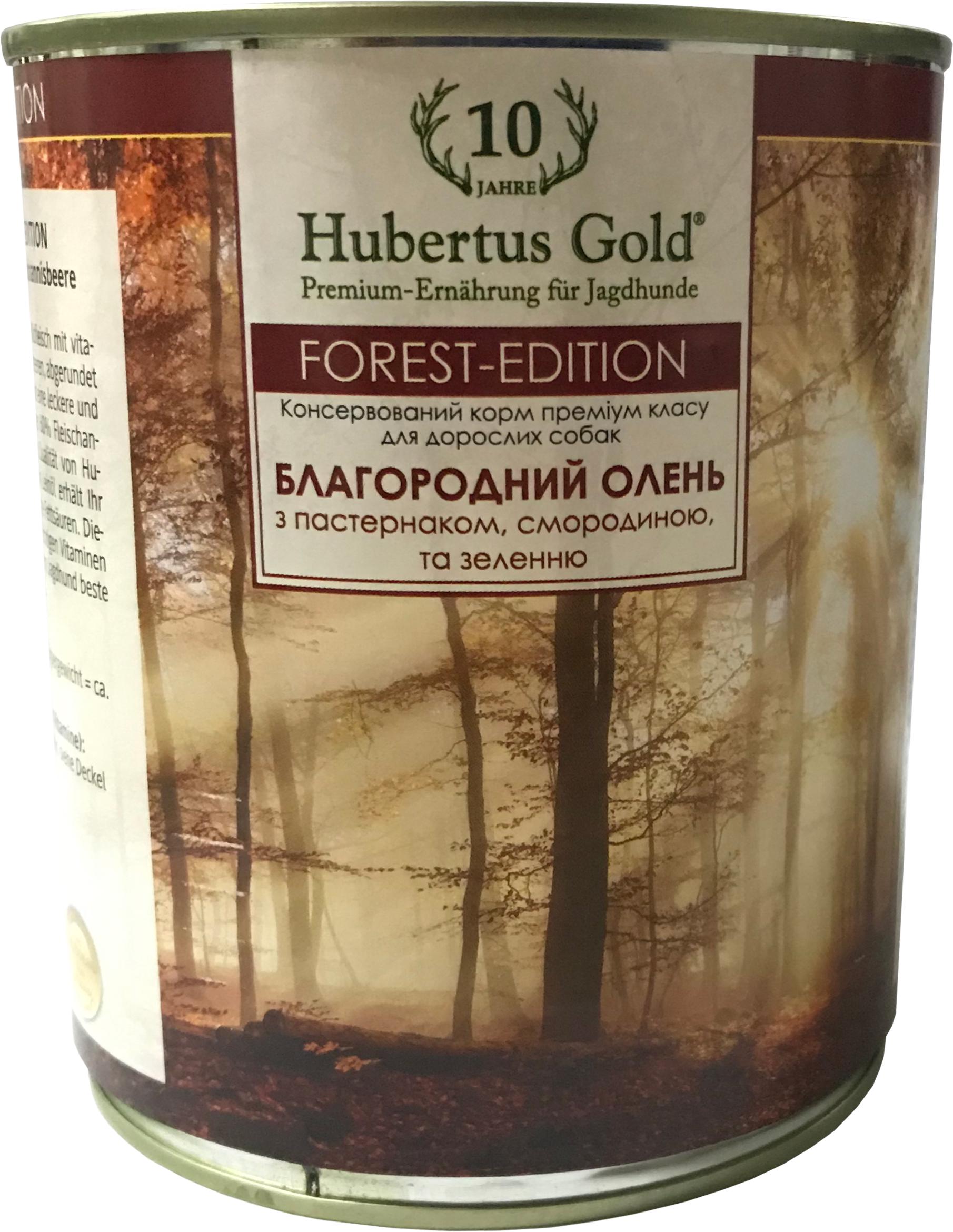 Корм влажный для собак Hubertus Gold Благородный олень 800 г (4050001115445)