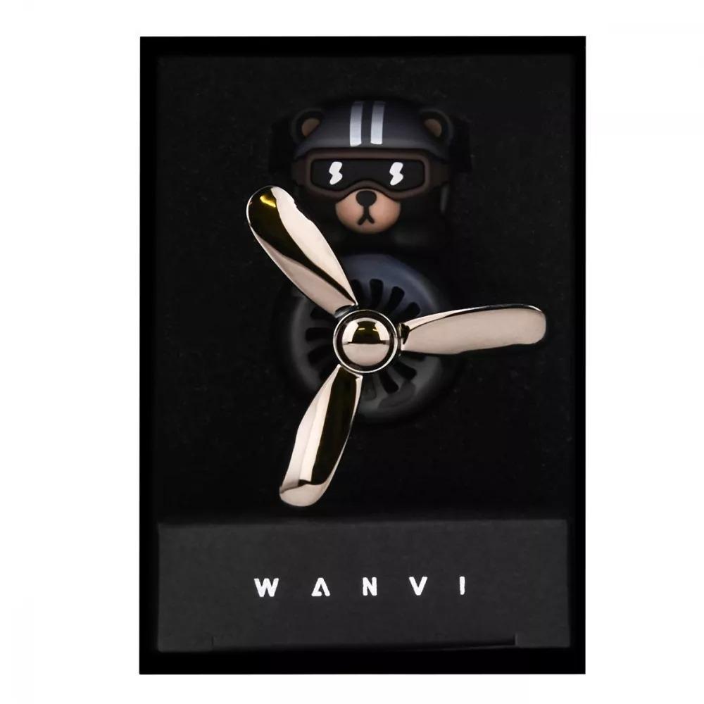 Ароматизатор автомобильный Pilot Bear Military с пропеллером Black (596403) - фото 4 Ароматизатор автомобильный Pilot Bear Military с пропеллером Black (596403) - фото 4