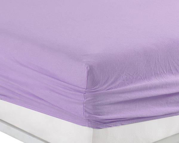 Простынь Maison D'or трикотажная на резинке 180x200 см с наволочками 2 шт. 50x70 см Lila (2000022280250) - фото 3 Простынь Maison D'or трикотажная на резинке 180x200 см с наволочками 2 шт. 50x70 см Lila (2000022280250) - фото 3