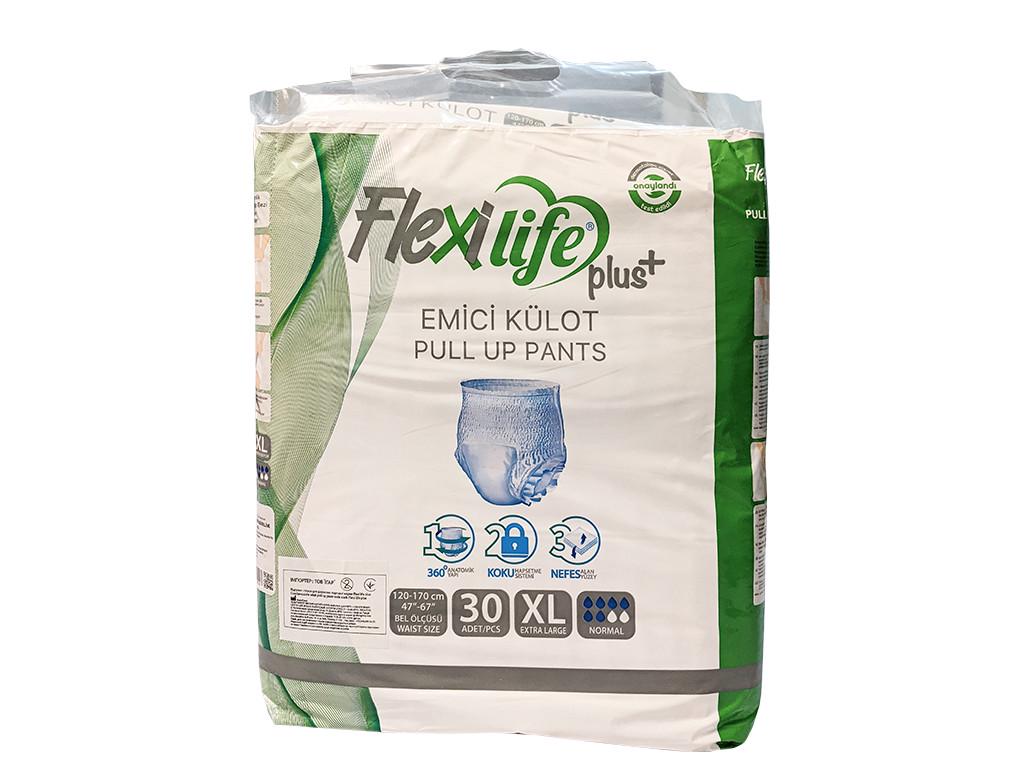 Подгузники-трусики для взрослых Flexi Life Plus р. XL №30 120-170 см (000005439) - фото 2 Подгузники-трусики для взрослых Flexi Life Plus р. XL №30 120-170 см (000005439) - фото 2