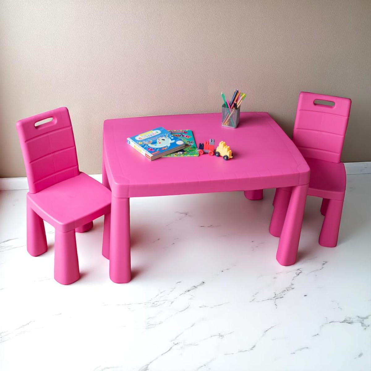 Детский стол и два стульчика Doloni Розовый (DL6322)