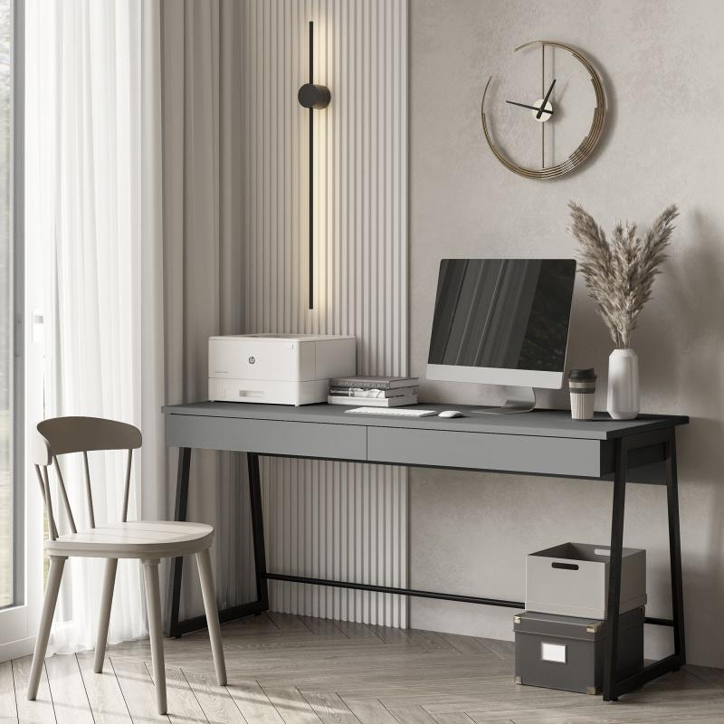 Стіл письмовий Loft-1 1400х598х750 мм Графіт (Арт.211) - фото 3 Стіл письмовий Loft-1 1400х598х750 мм Графіт (Арт.211) - фото 3