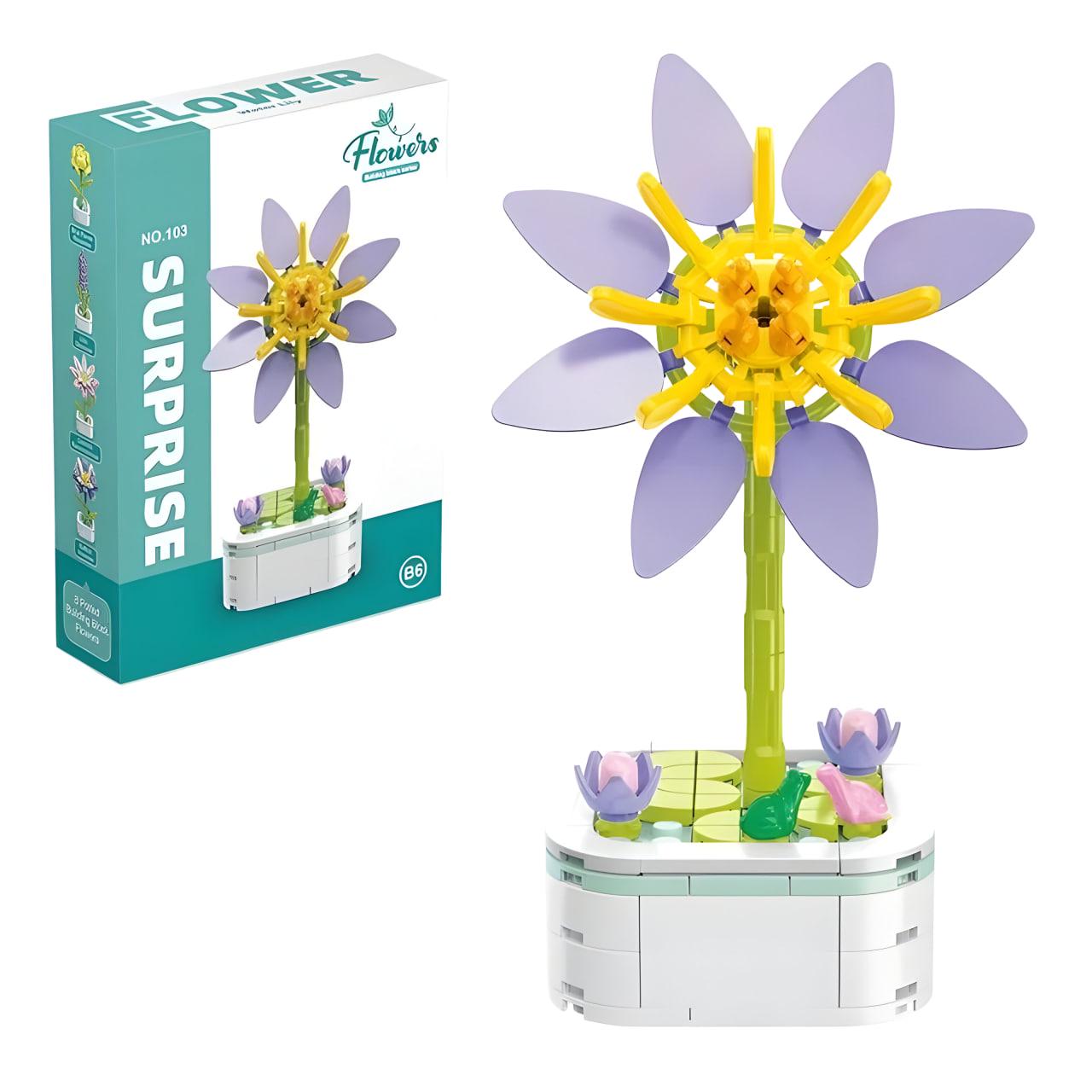 Конструктор 3D Flowers Нимфея 128 дет. (25-112)