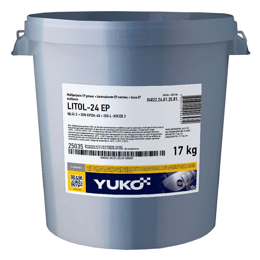 Смазка YUKO Литол-24 EP 17 кг (26891827)
