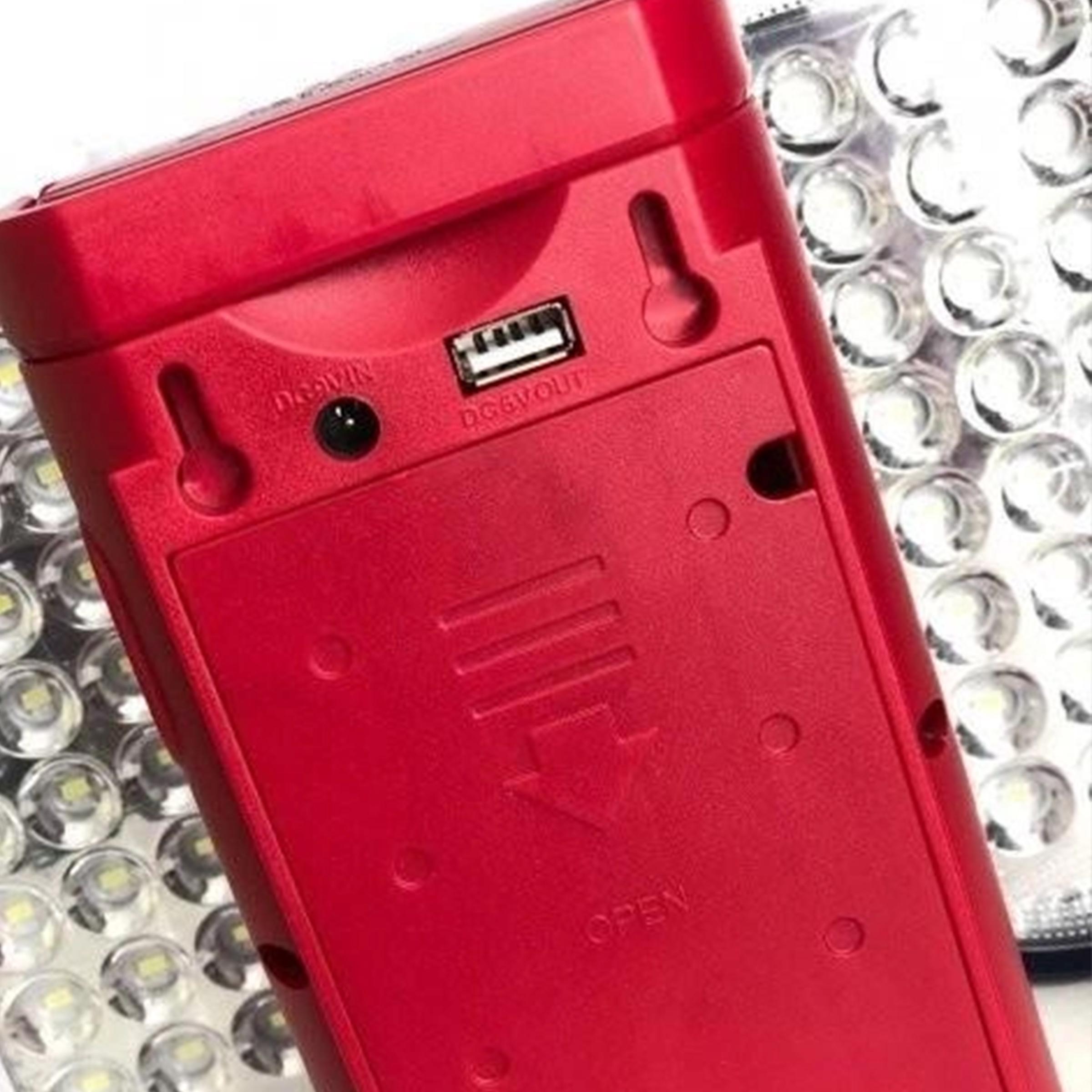 Ліхтар переносний акумуляторний LED з функцією заряджання KINSACH 220V Червоний - фото 2 Ліхтар переносний акумуляторний LED з функцією заряджання KINSACH 220V Червоний - фото 2