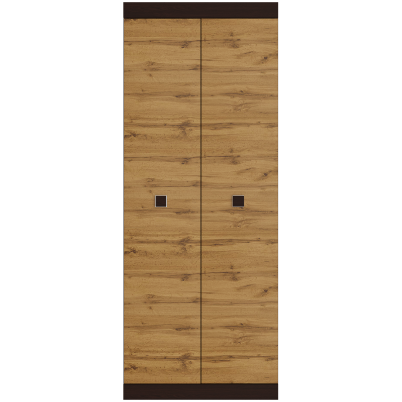 Шкаф Эверест Соната 800 80х52х205 см Венге темный/Дуф крафт золотой (00151