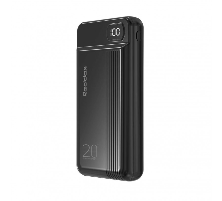 Акумулятор зовнішній Reddax Power Bank RDX-252 20000 мAh Чорний (iz00436)