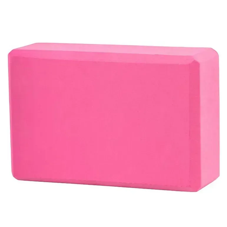Блок для йоги 220 грам для фитнеса и растяжки Розовый