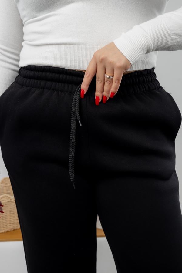 Штани жіночі зимові AKSAN байкові XL Чорний (25.2802_black_48(XL)) - фото 3