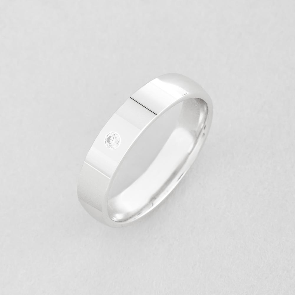 Обручальное кольцо золотое Minimal Нежное прикосновение р. 16,5 (4221828-б-16.5)