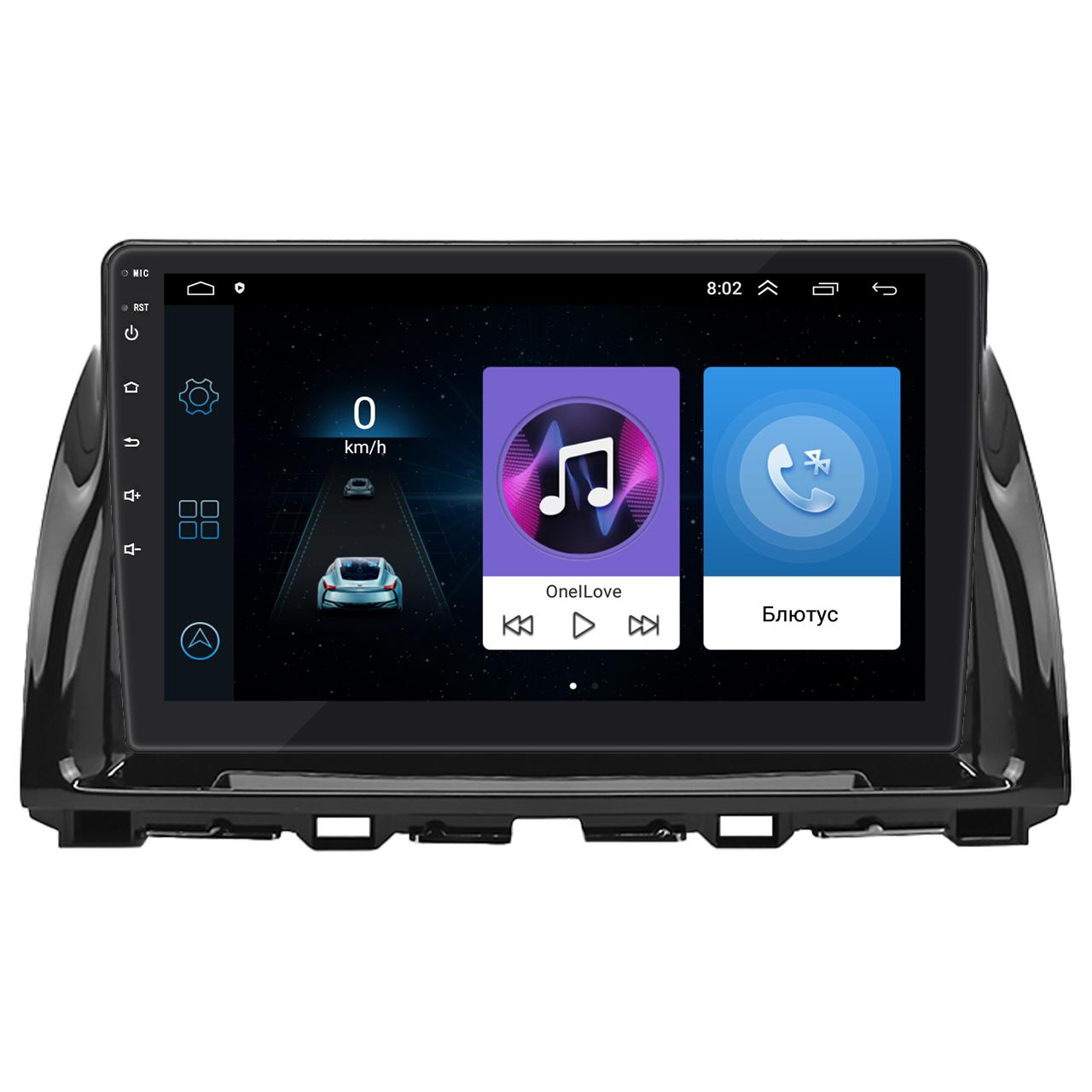 Штатная магнитола Lesko для Mazda CX-5 I Рестайлинг 2015-2017 экран 10" 1/16Gb/ Wi-Fi Optima GPS Android