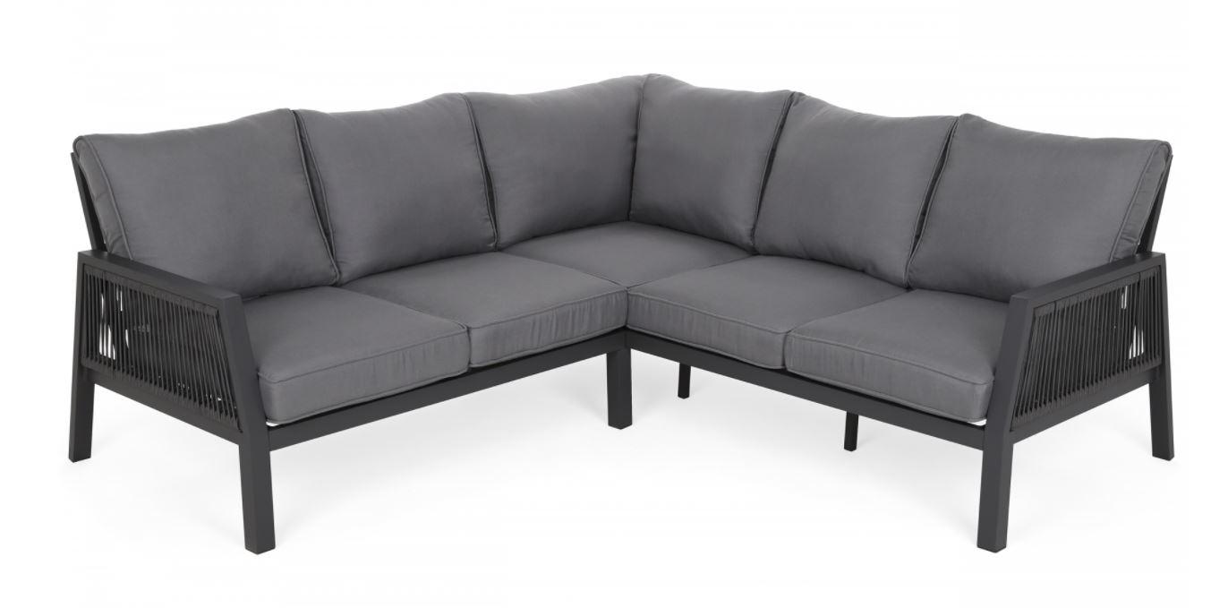 Садовый угловой диван со столиком Toledo Grey/Window Grey (485612)