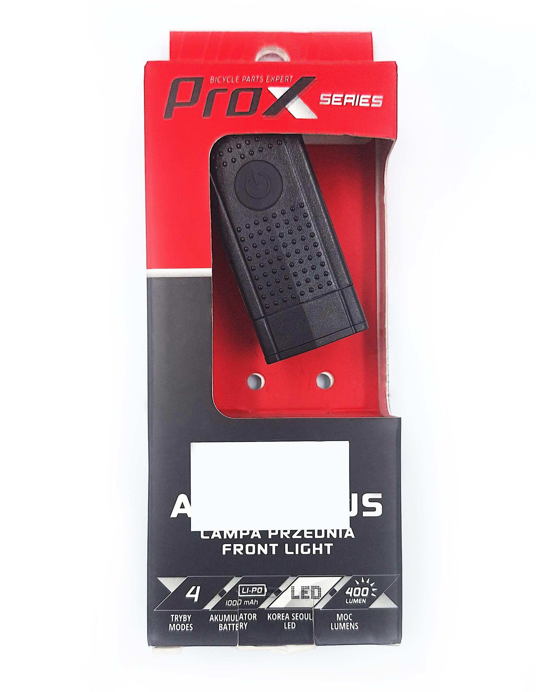 Фара велосипедна передня ProX Aero F Plus USB 400 Лм (G0000309)