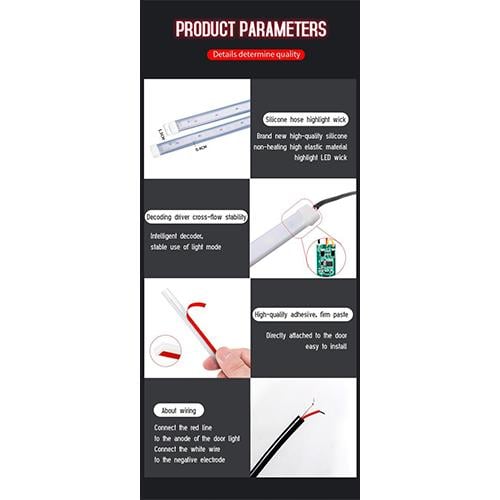 Підсвітка дверей динамічна LED 2 шт. 1,2 м (00213) - фото 3 Підсвітка дверей динамічна LED 2 шт. 1,2 м (00213) - фото 3