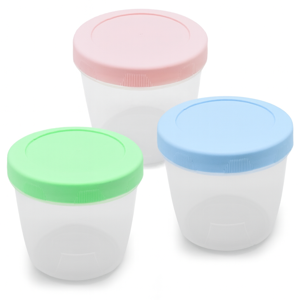 Контейнери харчові з різьбленням Stenson PB-720 Вінтаж 300 мл 3 шт. (569793)