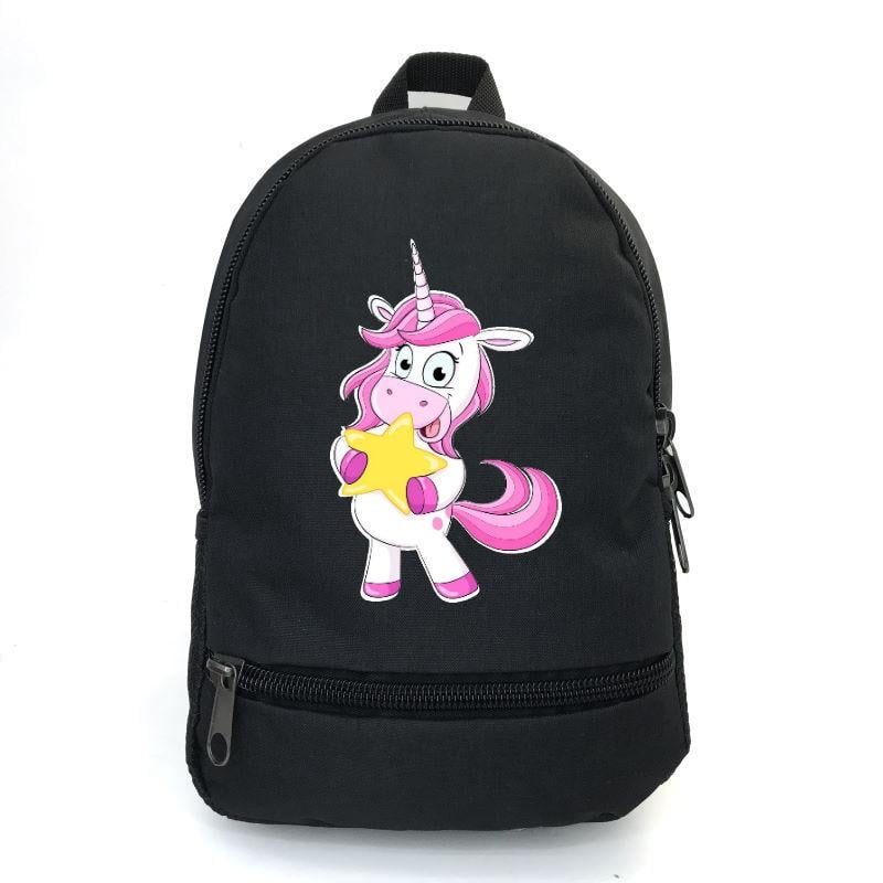 Школьный рюкзак детский Cappuccino Toys EDN-0021 с принтом Unicorn 12,5 л Черный (1369989263)