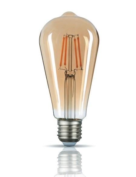 LED лампа TITANUM  Filament ST64 6W E27 2200K 220V бронза TLFST6406272A