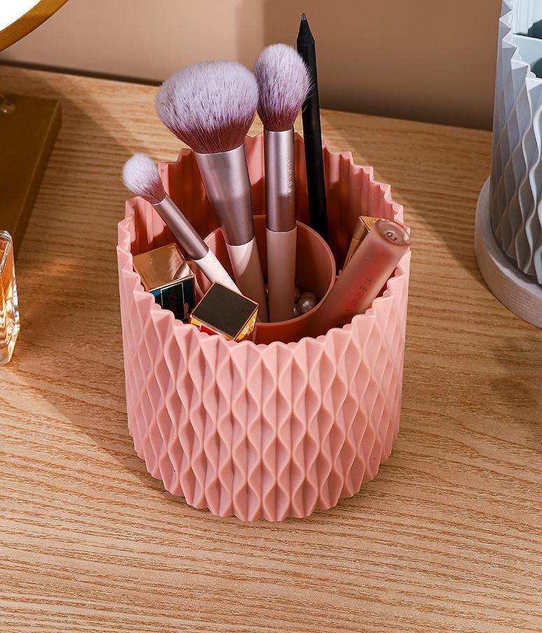 Органайзер для косметики 14408 11,7х11,8 см Розовый (4818468) - фото 3