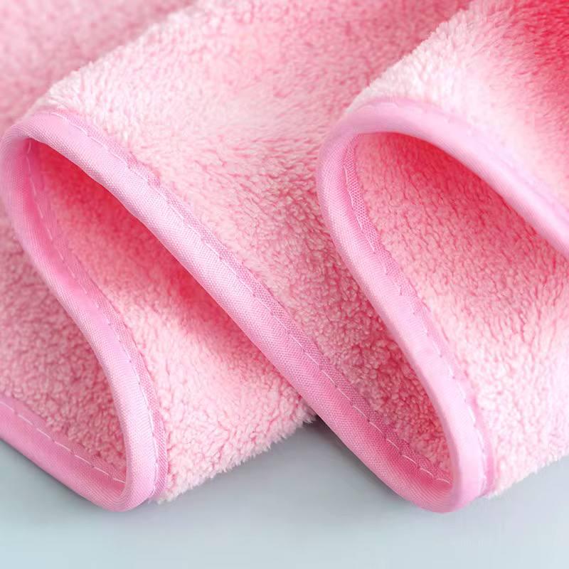 Полотенце-уголок для малышей с капюшоном из микрофибры Медвежонок Розовый - фото 3 Полотенце-уголок для малышей с капюшоном из микрофибры Медвежонок Розовый - фото 3