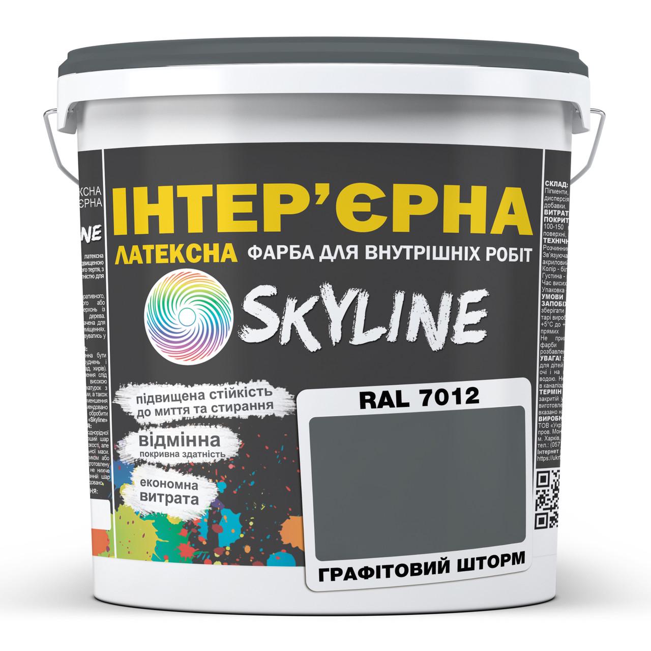 Фарба інтер'єрна Skyline латексна RAL 7012 Графітовий Шторм 5 л (31207586)