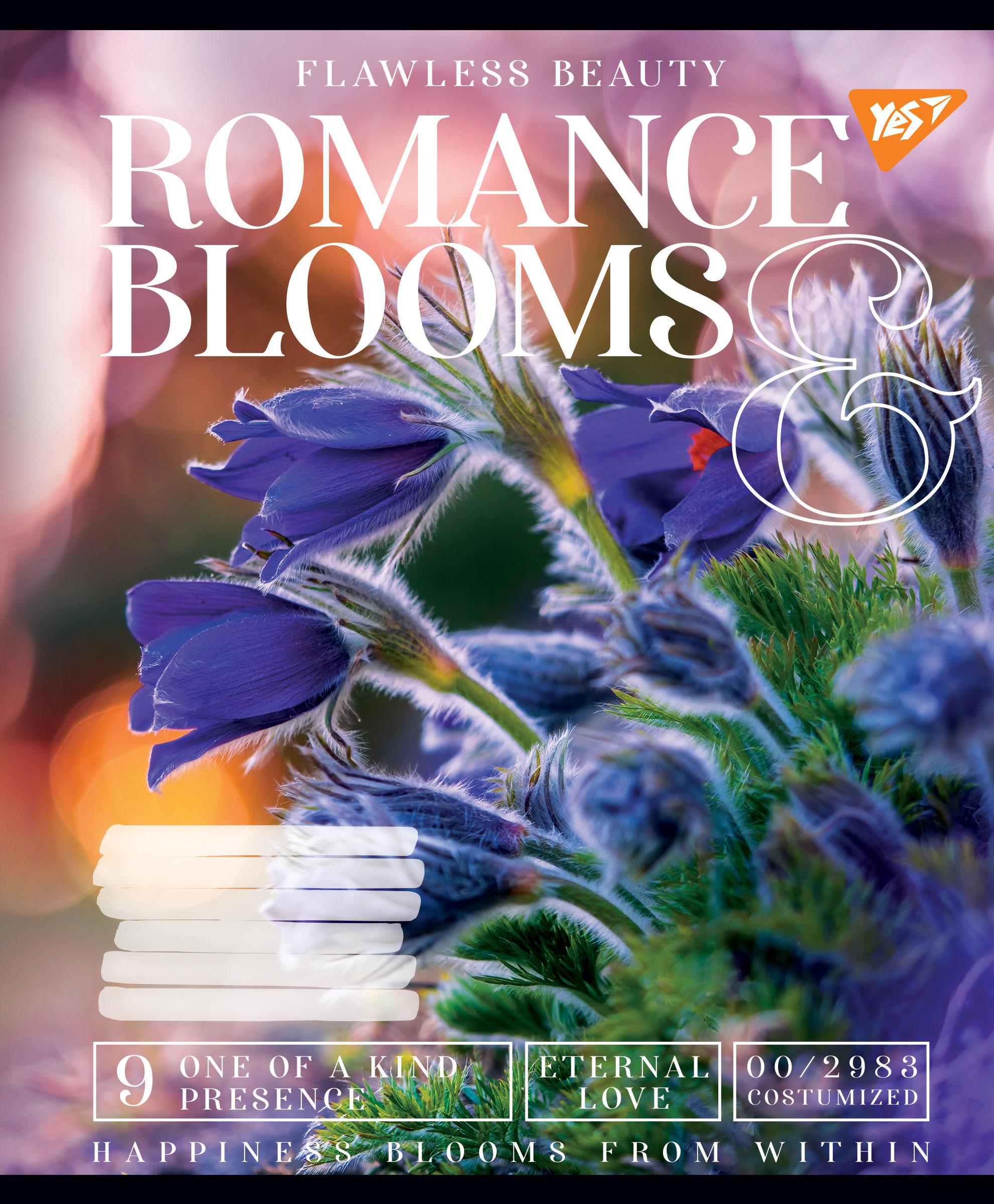 Тетрадь для записей YES Romance blooms А5/48 линейка набор 10 шт.