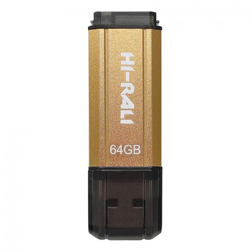 Флешка Hi-Rali Stark 64 Gb USB 2,0 Type-A Золотой (629599)