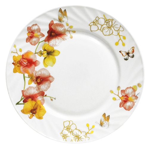 Тарілка S&T Орхидея 20 см Білий (ST30057-02-006)