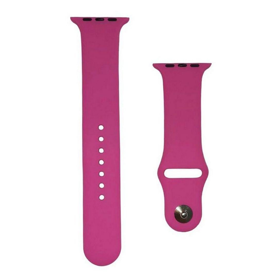 Ремінець силіконовий для Apple Watch 42/44/45/49 мм Pink