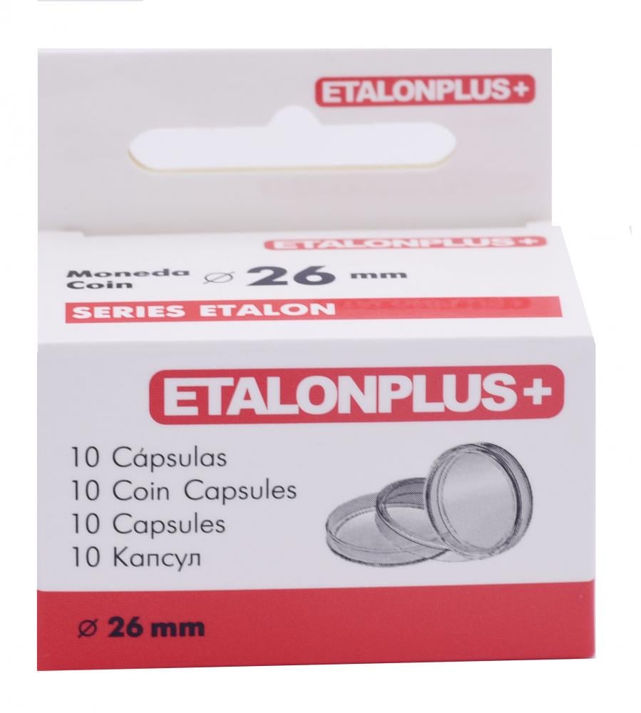 Капсулы Etalonplus для монет 26 мм Light 10 шт. (А14266)