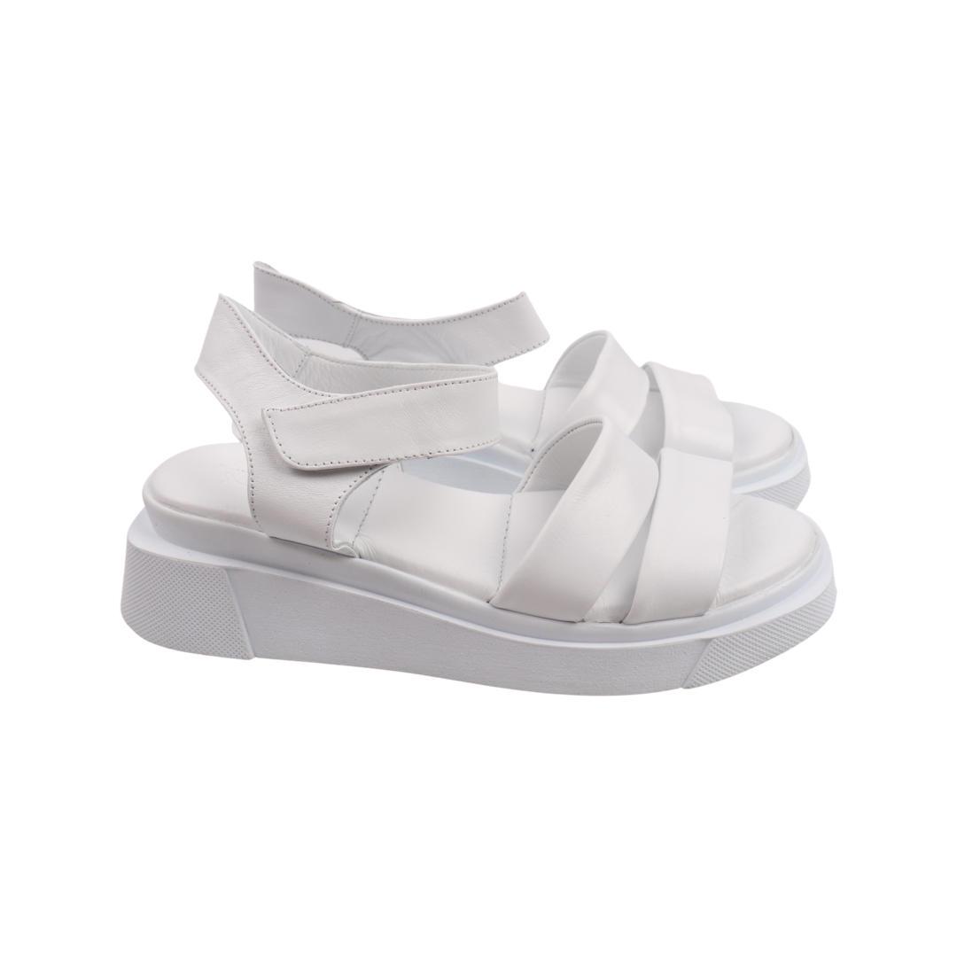 Босоножки женские Aquamarin из кожи р. 40 Белый (2160-22LBC)