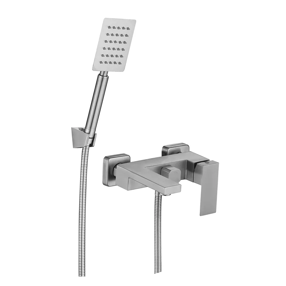 Смеситель для ванны Wezer PRO3B-02 однорычажный европереключатель Сатин (SQ-1046218)