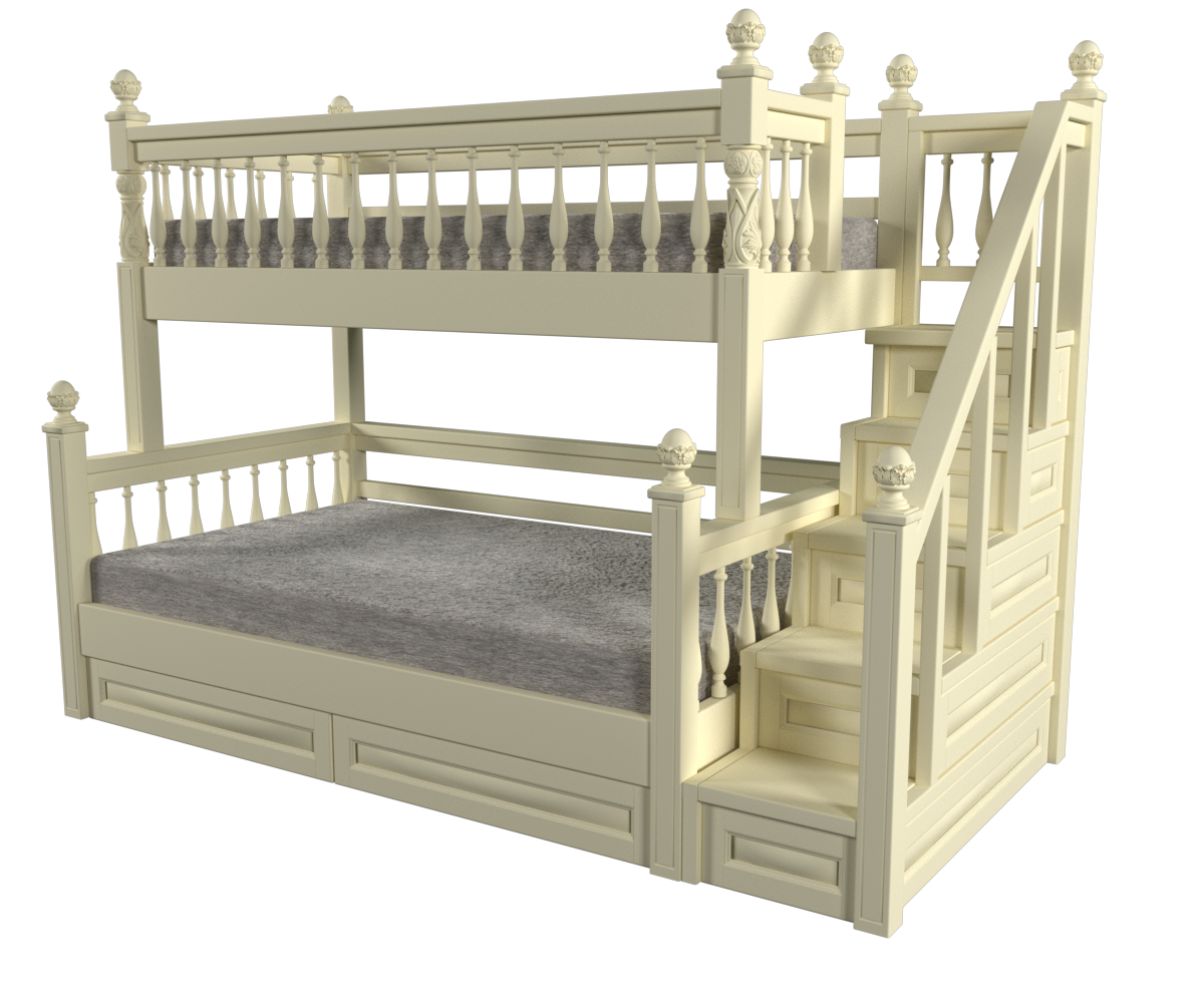 Ліжко двоярусне з ясеня 200х120/200х90 см (27791678) Ліжко двоярусне з ясеня 200х120/200х90 см (27791678)