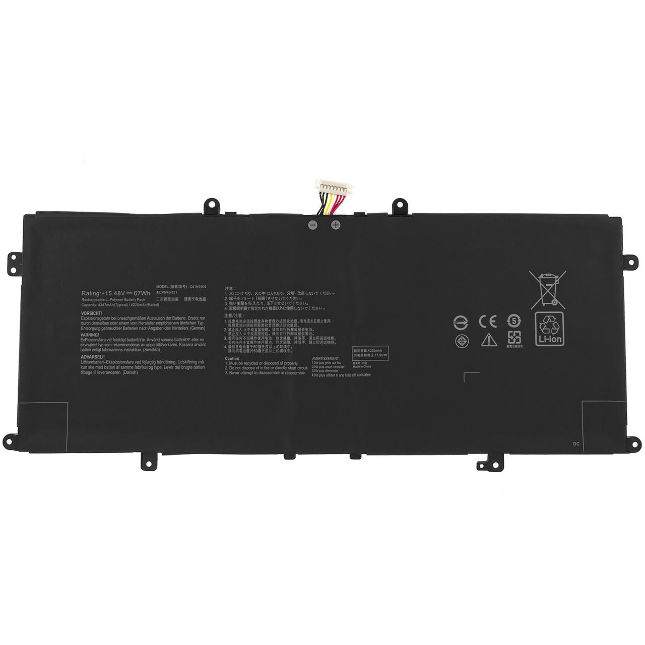 Аккумулятор Asus C41N1904 15,48V 4347mAh 67Wh Black (2934204223)