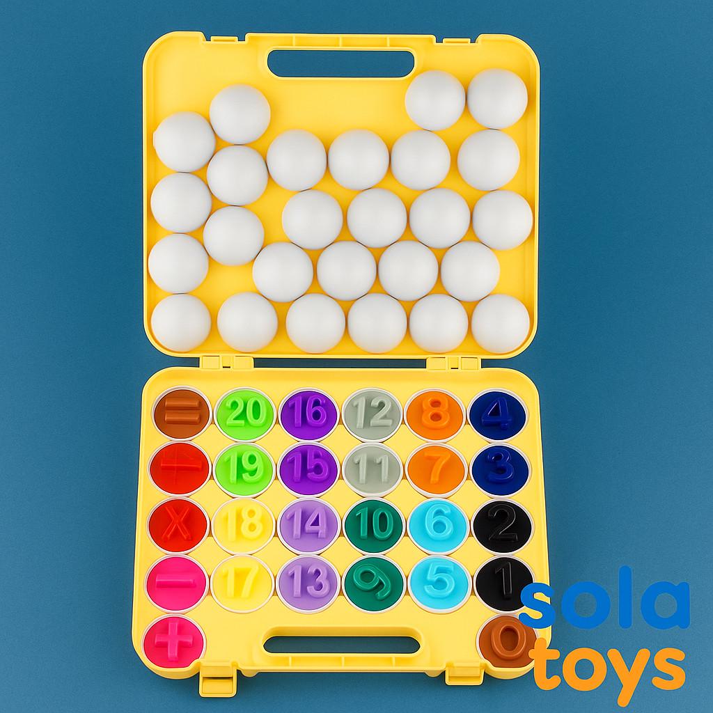 Навчальна гра Кульки та цифри 26 яєць (16) - фото 4 Навчальна гра Кульки та цифри 26 яєць (16) - фото 4