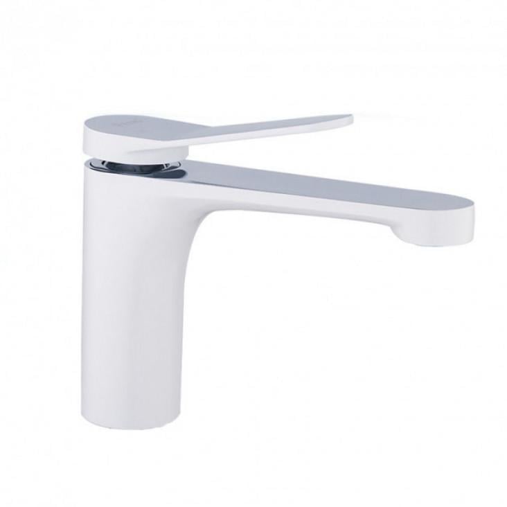 Змішувач для умивальника Frap F1045 Білий/Хром (1033847) Змішувач для умивальника Frap F1045 Білий/Хром (1033847)