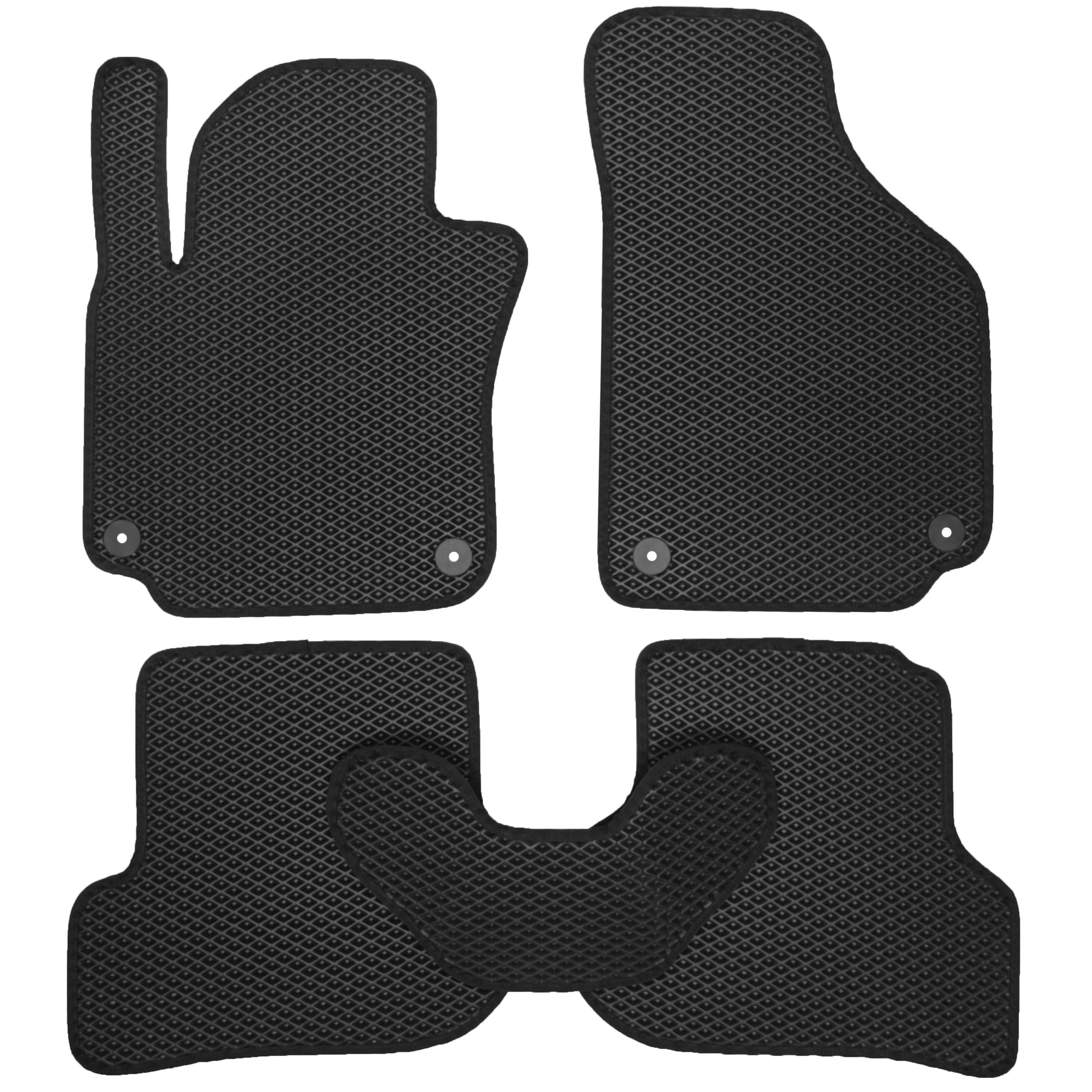 Коврики в салон для Seat Toledo '05-09 EVA-полимерные Черный Коврики в салон для Seat Toledo '05-09 EVA-полимерные Черный