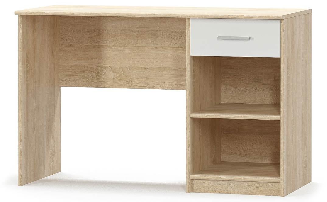 Стіл письмовий Мебель-Сервіс 1Ш Tips Дуб самоа/Білий (27158851)