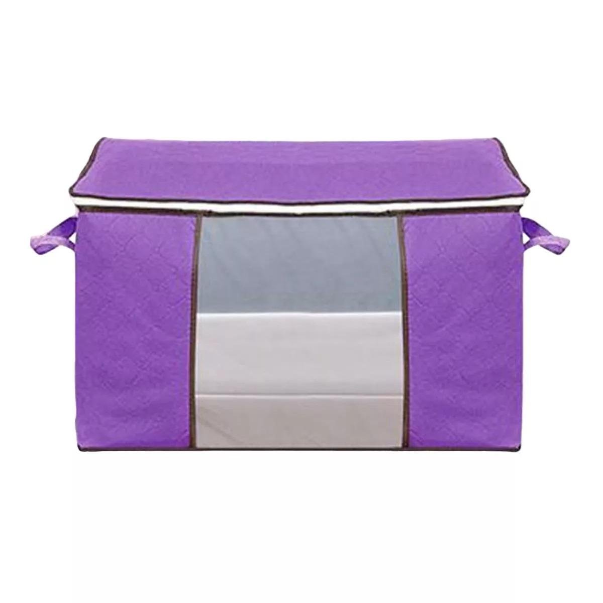 Коробка складная Stenson WHW64803 XL 60х40х35 см Фиолетовый (18646603)