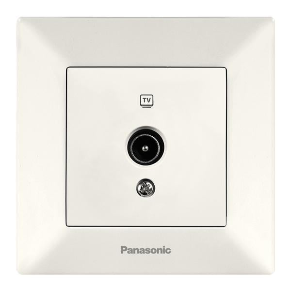 Розетка Panasonic Arkedia Slim телевизионная конечная Кремовый (23831014)
