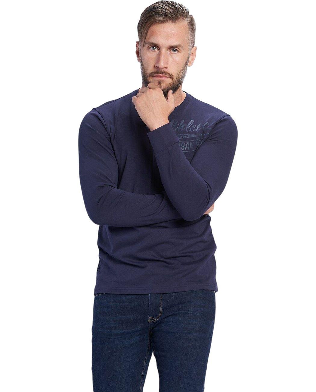 Футболка мужская Kenvelo 10106010.N05 с длинным рукавом L Синий (2050002961883)