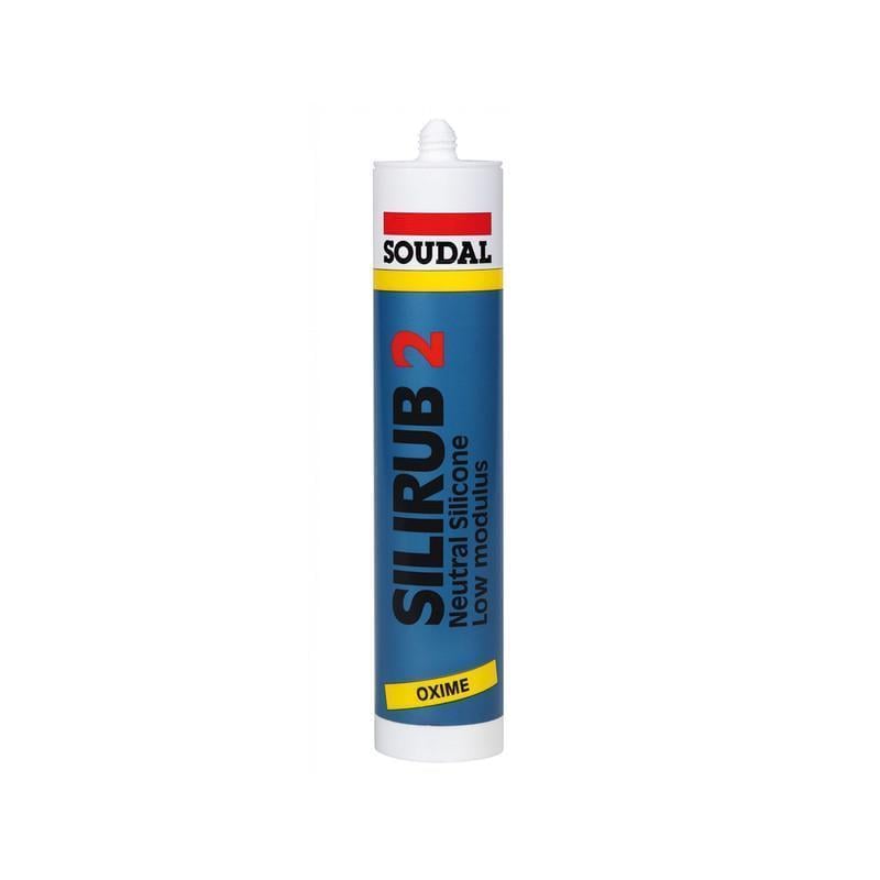 Герметик силіконовий SOUDAL SILIRUB 2 нейтральний 300 мл 5 шт. Чорний (000020000000031006)