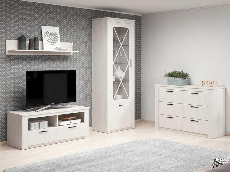 Стінка комплект Cama Meble Finn 1 Сосна андерсен біла (24901)